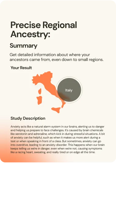 Precise Regional Ancestry sample report