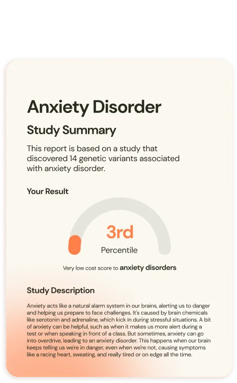 Anxiety Disorder sample report